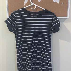 Lulu's Dresses - LuLu’s Striped Navy T-shirt Dress Lulu's Dresses - LuLu’s Striped Navy T-shirt Dress